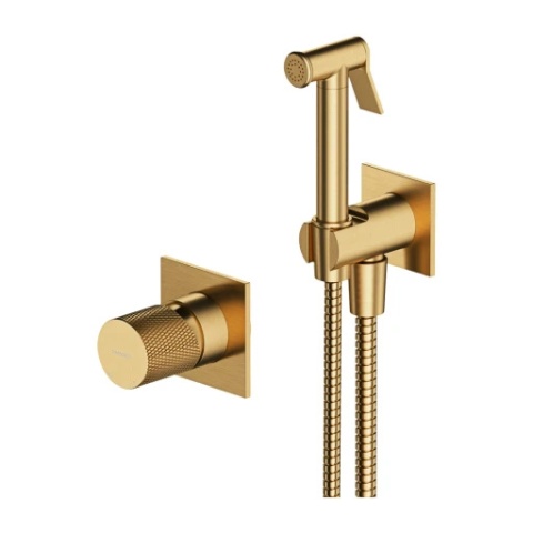 Bateria bidetowa OMNIRES CONTOUR SYSCTBI1GLB złoty szczotkowany