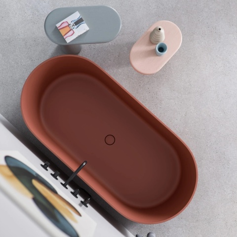 OVO M+ Wanna wolnostojąca, 160 x 75 cm terracotta mat (TE)