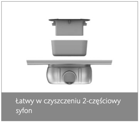 Odpływ liniowy ACO ShowerDrain C korpus z kołnierzem 685mm h=69mm 9010.88.22