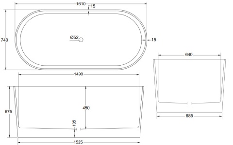 Wanna wolnostojąca Lova