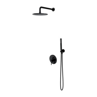 Y I System prysznicowy podtynkowy OMNIRES czarny półmat (BLH)