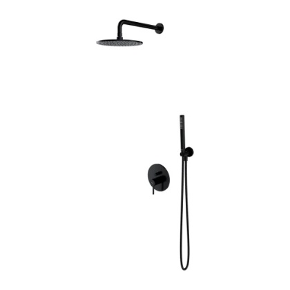 Y I System prysznicowy podtynkowy OMNIRES czarny półmat (BLH)