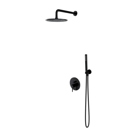 Y I System prysznicowy podtynkowy OMNIRES czarny półmat (BLH)