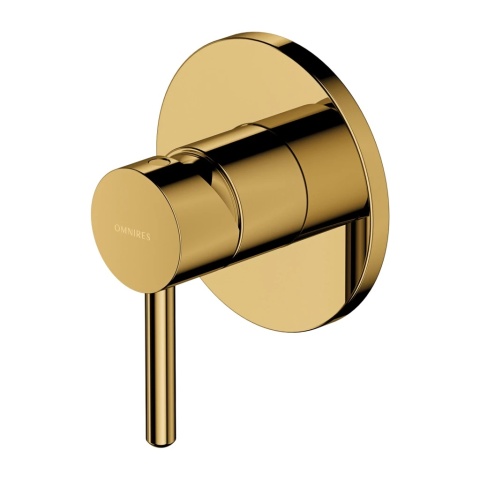 Y I bateria prysznicowa podtynkowa złoty połysk (GL)