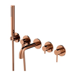 Y | bateria wannowa 5-otworowa podtynkowa Y1237-1SCP miedź połysk