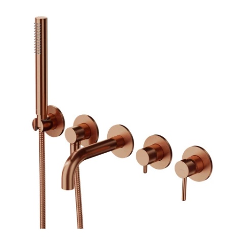 Y | bateria wannowa 5-otworowa podtynkowa Y1237-1SCPB miedź szczotkowana