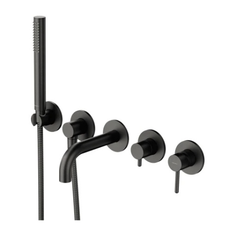 Y | bateria wannowa 5-otworowa podtynkowa Y1237-1SGR grafit szczotkowany