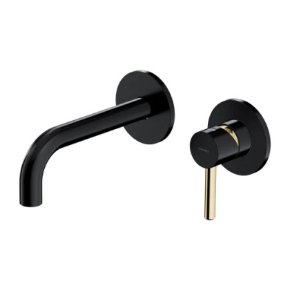 bateria umywalkowa podtynkowa Y1215HBLGL czarny półmat / złoty połysk