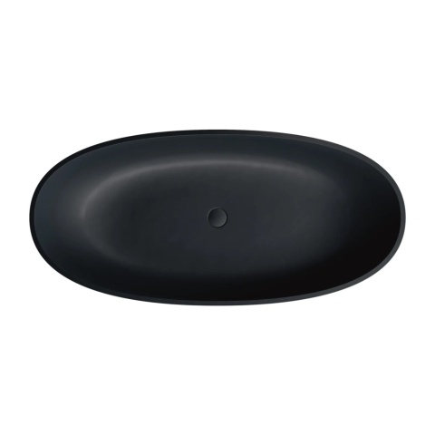 SHELL M+ Wanna wolnostojąca, 160 x 75 cm black lava mat (BLV)